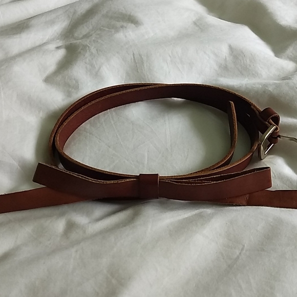 Camel belt with bow - Picture 2 of 2